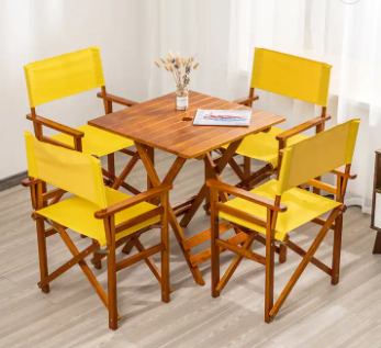 Leisure folding table and chair set