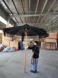 2.5米棉绳镂空伞（平均网格）
