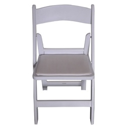 户外黑白色树脂折叠椅 耐用高档轻便椅子优惠出口婚礼折叠椅