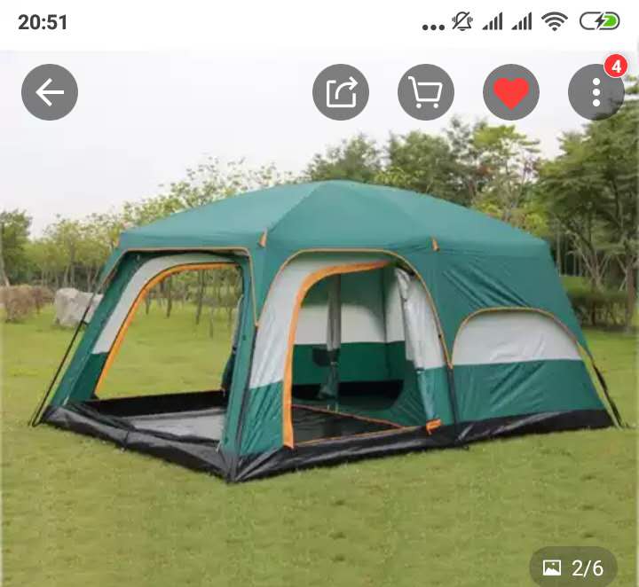 330×210×185CM(小号)3-4户外帐篷现货2房1厅帐篷