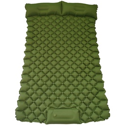 户外双人充气睡垫野营防潮垫TPU+复合面料按压式充气垫(40D尼龙)